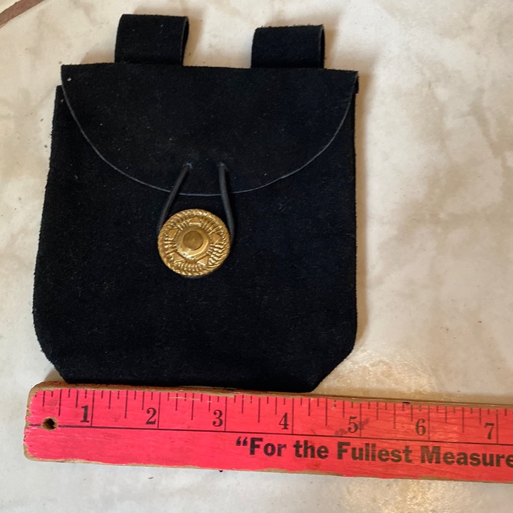 Suede Mini Bag With Belt Attachment